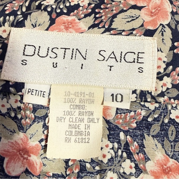 Vintage Floral Dress and Lace Collar Size 8 Petite Cottagecore, Farmhouse - Picture 12 of 12